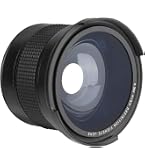 PUSOKEI Objectif Fisheye Grand-angle 0,35X 52mm – Avec étui, Capuchons, Aluminium/magnésium – Pour Reflex Et