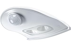 OSRAM Dörr LED-ljus med rörelsesensor, batteridrivet, 4000K, 40lm, 0,95W, IP54, vitt, nedåtriktat ljus, för entréområden