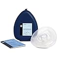Rebreath Pocket Face Mask With Valve For CPR For Personal Protection During Mounth To Mounth Resuscitation In A Blue Clamshell Case - Perfect for First Aiders