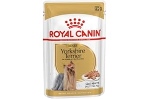 Royal Canin Yorkshire Terrier Adult | 12 x 85 g | Mokra karma dla dorosłych psów w workach świeżości | Od 10 miesięcy | Aby wspierać sierść i jakość stolca