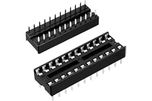 OIYAGAI 30pcs 2.54mm DIP 24 Pin IC Socket Soldering Adapter