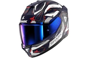 Shark, Casco Moto Integral SKWAL i3 LINIK Blue/White BWR,