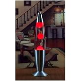 Bilger B&uuml;y&uuml;k Boy Lav Lambası Lava Lamp 41 Cm, Kırmızı, 10 x 10