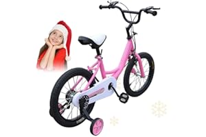 WSIKGHU Bicicletta per bambini da 16 pollici, con ruote di supporto, per ragazzi e ragazze, per attività all'aperto, sportiva, per bambini, per bambini dai 5 agli 8 anni in su