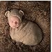 Binlunnu Newborn Baby Photography Props Boy Girl Crochet Costume Outfits Sleeping Bag (Brown)