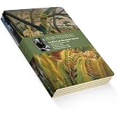 Retronote Henri Rousseau 4'l&uuml; Defter Seti, Le R&ecirc;ve du Douanier Series, &Ccedil;izgisiz, 64 Sayfa, 14x21cm, &Ccedil;ok Renkli
