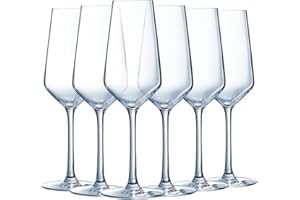 Luminarc - Collection Vinetis - 6 Flûtes 23 cl - Design moderne et élégant - Fabriquées en France - Emballage renforcé