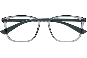 OPULIZE Max okulary do czytania - klasyczna duża prostokątna oprawka - mężczyźni kobiety unisex - R78