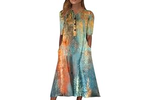 NNGOTD Robe Légère Femme Été Fluide Col V Tunique Chic Et Élégante Fête Cocktail Mini Shirt Sans Manches Imprimé Floral Bohème Grande Taille Pas Cher Jupe De Plage En Jeans