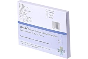 SALINEB Isotonic Saline Solution for Inhalation NaCl 0.9% - Inhalation Saline Solution for Humidifying The Airways 20 x 2.5ml Sterile Unit-dose Vials