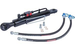 Hydraulisk övre styre, kat. 2-2 med låsblock och 2 x hyd. slangens längd valbar (min-max: 600–890 mm)