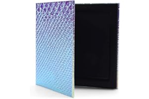 BRRNOO Pusta Magnetyczna Paleta Kosmetyków Grident Proszek do Cieni do Powiek DIY Pudełko do Przechowywania Makijażu, Puste Pudełko do Makijażu Cieni do Powiek Magnetyczna Paleta Kosmetyków Rybia łuska DIY T