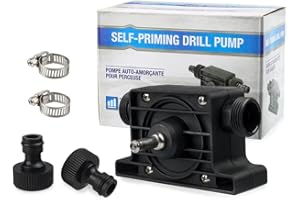 Treki Bomba de Taladro Portátil con Vástago Mini Bomba de Agua Transferencia Fluido Autocebante Bomba Taladro Eléctrico Manuales Velocidad de Bombeo Rápida