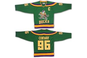 Yajun Charlie Conway #96 Mighty Ducks Film Eishockey Trikots Jersey Herren Sweatshirts Atmungsaktiv T-Shirt Bekleidung