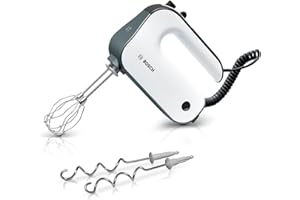 Bosch Electroménager MFQ49300 Mixeur main, 5 vitesses + turbo, moteur puissant 850 W, Blanc