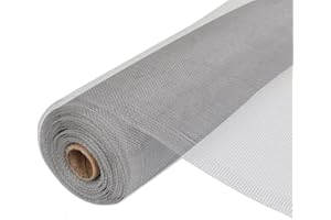 FERRETERIA LEPANTO Tela Mosquitera para puerta y ventana, malla mosquitera de Aluminio (120 x 150 cm)