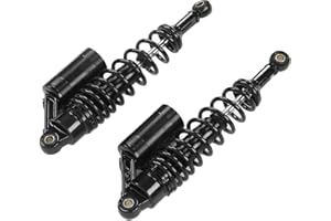 ‎AKOZON Paar 340 Mm Motorrad-Stoßdämpfer Hinten, Universell für ATV, SUV (BLACK)