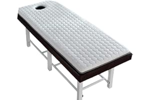 LXJDDLD Beauty Salon Bed Mattress with Breath Hole,Massage Table Lash Bed Mattress Topper Memory Foam,Trapezoidal Head Spa Bed Mattress Pad,Lash Bed Mattress,White,70x190cm 4cm