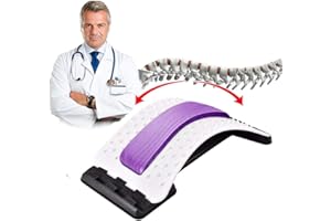 jiuzcare Masseurs pour Le Dos 3 Niveaux Réglables Dos Civière Masseurs Appareil 88 Points de Massage Lombaire Dos étirement Appareil pour Relaxation du Dos Et Soulagement de La Douleur