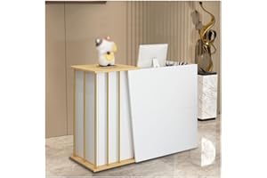 SPXMQSS Bancone Cassa per Negozio, Banco Reception con Cassetti, Bancone Reception Centro Estetico, Banco di Ricezione per Ufficio, Sale Aziendali, Hotel, Negozi di Abbigliamento