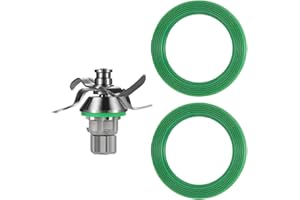 VYIBPDY 2 Piezas Junta Goma para Cuchillas Thermomix TM5 y TM6 - Anillo de Sellado para Robot Cocina Vorwerk Thermomix Ø 42/30 mm - Junta Cuchilla Thermomix TM 5 y TM 6