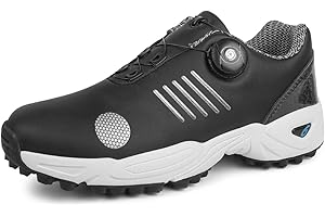 BLBK Scarpe da golf da uomo, con sistema di pizzo