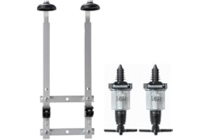 NICTEMAW Bar Essentials 2 x Bottle Wall Fixing Bottle Bracket & 2 x 50ml Optic Set