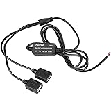 Konverter 12v auf 5v USB Buchse Abwärts Regler, DC zu DC 12V auf 5V 3A Doppel USB Spannungswandlerfür Auto GPS Smartphone