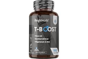 Testosterontillskott för män 180 veganska tabletter 3 månaders förbrukning | 12 välkända ingredienser som maca, bockhornsklöver, zink, magnesium, vitamin D, D-asparaginsyra & selen – testosteronboosters