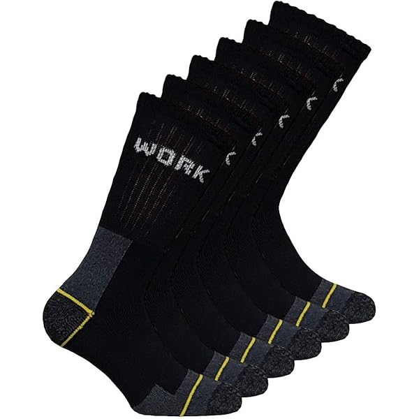 Abbigliamento Trekking 6 Paia Di Calzini Da Lavoro RUFF & TUFF Per Piedi Grandi Taglia 11 13 432560 - Foto 4