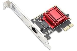 2.5GBase-T Scheda di Rete PCIe Ethernet Binghe Scheda di rete 2,5G PCI-E a RJ45 RTL8125B Chip Gigabit Ethern per giochi e streaming ad alta velocità compatibile con Windows con L-i-nux