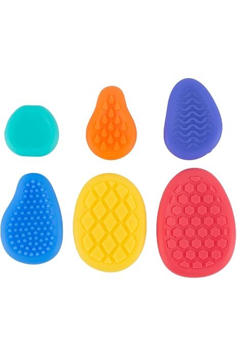 8 Pierres Sensorielles Anti-stress En Silicone - Magnétiques, Textures Variées - Jouet Fidget Silencieux
