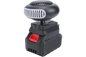 Oreilet Calentador Espacio a Batería, Calentamiento Rápido, Calentador Eléctrico Portátil Inalámbrico para Coche, Descongelador Vehículo,Desempañador Casa, Oficina, Camping, RV, SUV(Sin batería)