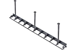 KADAX Krawędź trawnika, 45 mm, 1 sztuka + 3 gwoździe, obramowanie rabatki z tworzywa sztucznego, obrzeże trawnika z systemem zatrzaskowym, obrzeże grządki, krawędź do koszenia, krawędź bruku (kolor czarny, zestaw A)