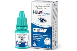 I-DEW Soothe Eye Drops – Day-Time Gentle Relief for Dry, Tired & Irritated Eyes | Contact Lens Friendly | Long-Lasting Hydration | Hypromellose 0.7% | Preservative-Free | 10ml (Pack of 1)
