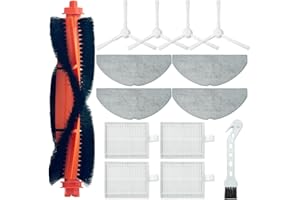 S YTALAND Ytaland - Accesorios de repuesto para robot aspirador Xiaomi S20 (1 cepillo principal, 4 cepillos laterales, 4 filtros HEPA, 4 almohadillas de limpieza)
