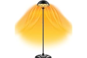 DONYER POWER Electric Garden Patio Heater Waterproof Outdoor&Indoor Free Standing 2000W