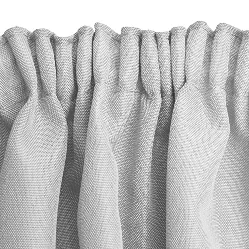 Beautissu® Blickdichter Kräuselband-Vorhang Amelie – 140×245 cm Weiß – Dekorative Gardine Universalband Fenster-Schal - 7