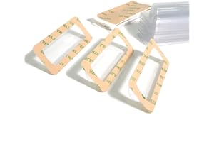 UPTTHOW Klare Plastikkuppel Lippenbalsam Geldhalter Handwerk wasserdichte Rechteck Chapstick Geld Cash Pounches Geschenk Mit Kleber Zurück Karte Making-20Packs