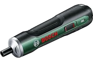 Bosch Home and Garden Visseuse sans fil - PushDrive (3,6V - 1,5Ah intégrée, recharge Micro USB, livrée avec 32 embouts de vissage et boite de rangement) 06039C6000 (L x B x H) 182 x 38 x 38 mm Vert