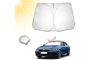 ‎BIBIBO BIBIBO BMW 5er Auto Sonnenschutz mit UV Schutz Kompatibel mit BMW 5 Series G30 G31 G38 2018-2020, Auto Sonnenschirm für Frontscheibe, Hitzeschutz Auto gegen UV-Strahlen, Faltbar Windschutzscheibe