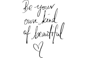 Quanyuchang Inspirational Vinyl Wall Art Decal Be Your Own Kind of Beautiful Quotes Wall Sticker Quote Butterfly Wall Art Home Decor Wallpaper for Living Room Girls Bedroom Home Decoration