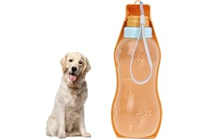 PLUSHCEWT Portable Gourde Chien,Gourde Chien Promenade,Gourde de Voyage pour Chien-Boire Confortablement et Facilement,Bouteille d'eau Portable pour Chien,Bouteille d'eau Pliable pour Chien