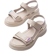 Kadın Ortopedik Sandalet, Hakiki Cilt, Cırt Cırtlı, 5 cm Topuk, Poli Taban, Yazlık, G&uuml;n Boyu Konfor