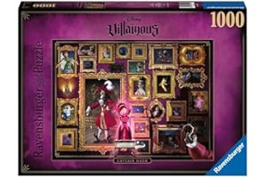Ravensburger - Puzzle Adulte - Puzzle 1000 p - Capitaine Crochet (Collection Disney Villainous) - 15022