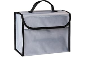 WANGCL Lipo Battery Bag Explosionproof Fireproof Waterproof Lipo Safe Bag Large Tote Bag for Drone Battery Storage 215x155x115mm