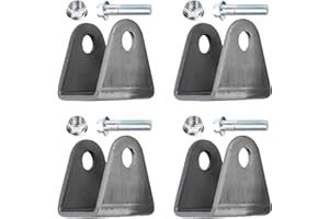 CARKIO 4 Pack Shock Absorber Mount,Steel Base Motorcycle Dirt Pit Bike ATV Go Kart Shock Absorption Suspension Bracket Mounting Seat Shock Bar Pin