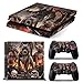 Produktbild PS4 Deutschland GANZKÖRPER Zubehör Wrap Aufkleber Aufkleber Skin Cover für PS4 Playstation 4 (Three Pitbulls)