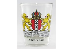 Amsterdam Netherlands Coat Of Arms Shot Glass by World By Shotglass
