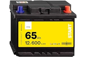 Denagi Start Autobatterie 12V 65Ah 600A/EN Starterbatterie, absolut wartungsfrei